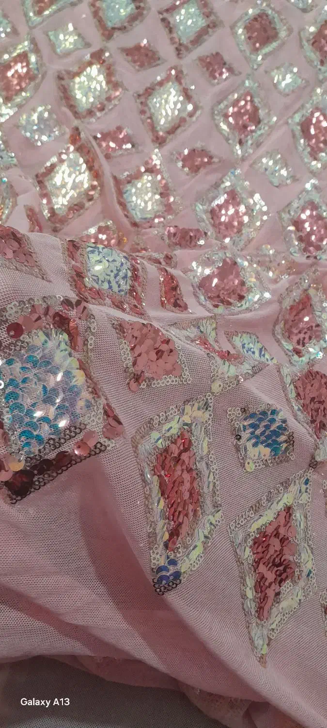 دو متر پارچه پولک دوزی مجلسی|لباس|بروجرد, |دیوار