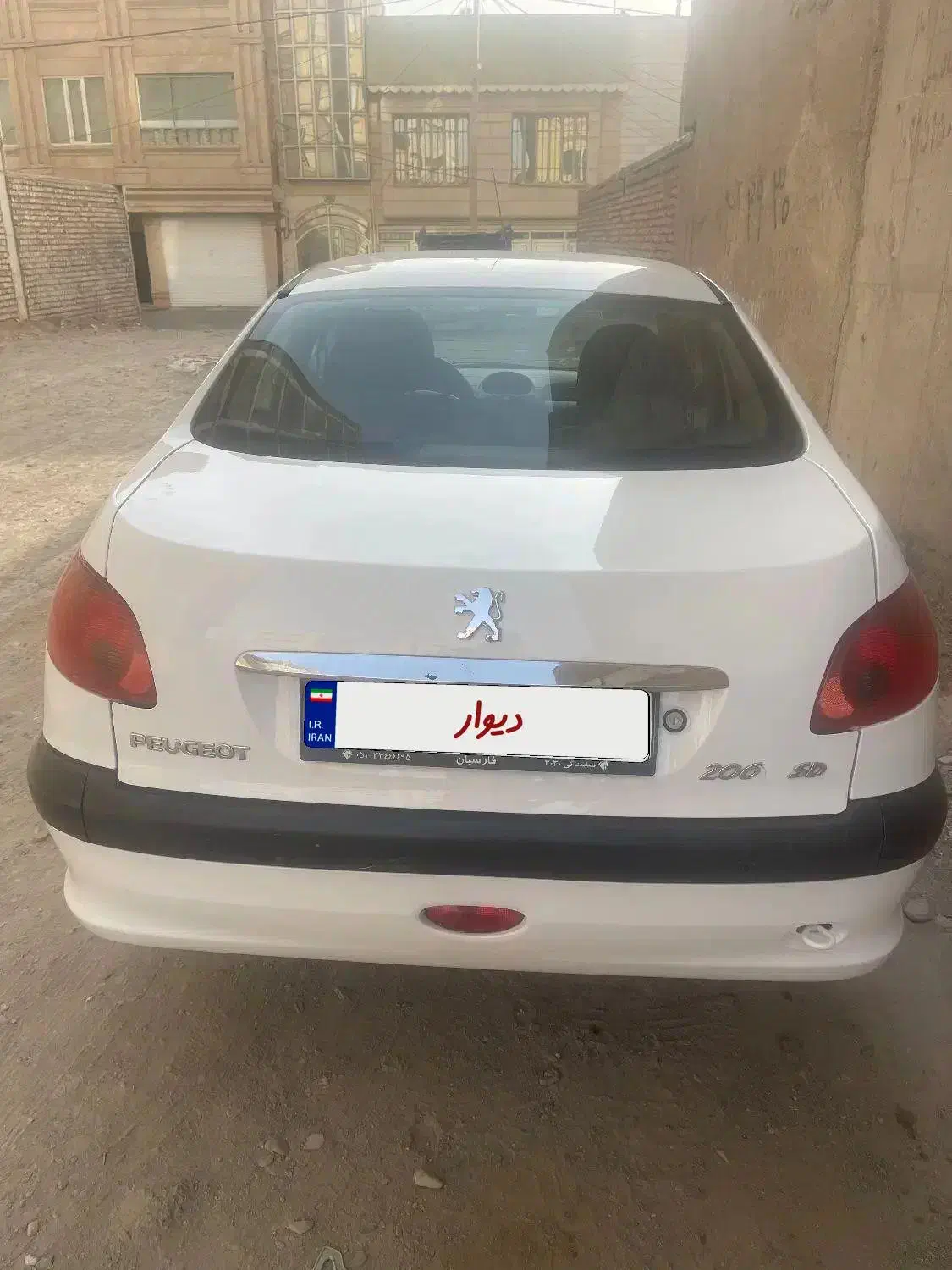 ۲۰۶ اس دی تمیز و در حد|خودرو سواری و وانت|نیشابور, شهرک فرهنگیان|دیوار