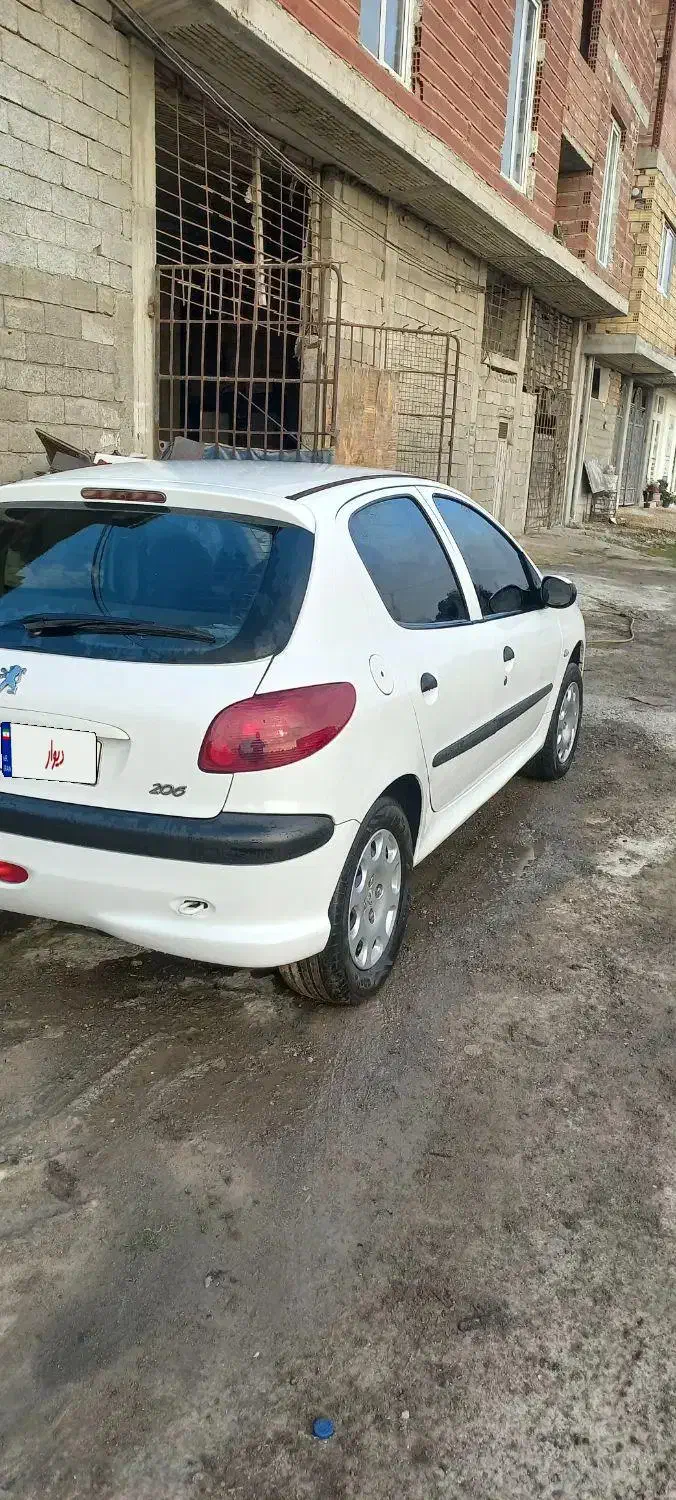 پژو ۲۰۶ تیپ۲ مدل۹۰|خودرو سواری و وانت|آستارا, |دیوار