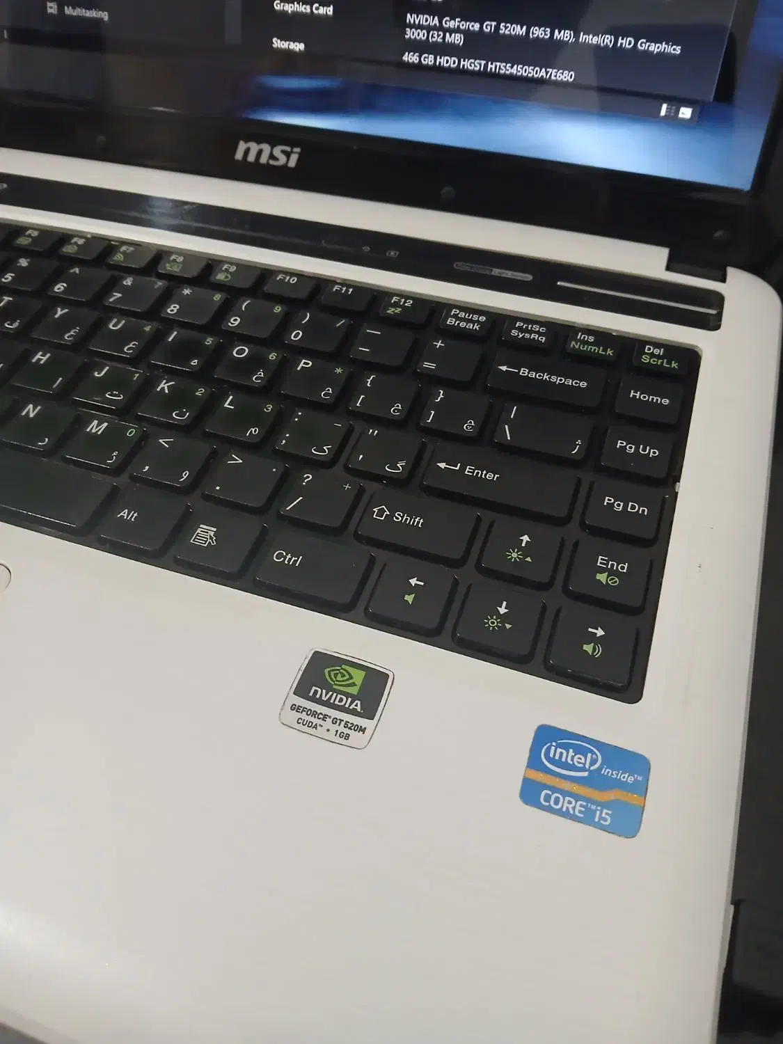 لپتاپ msi cx 480|رایانه همراه|پاکدشت, شهرک انقلاب|دیوار