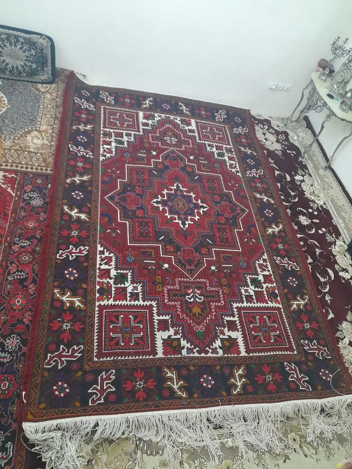 فرش چشمه وزان|فرش|اهر, |دیوار