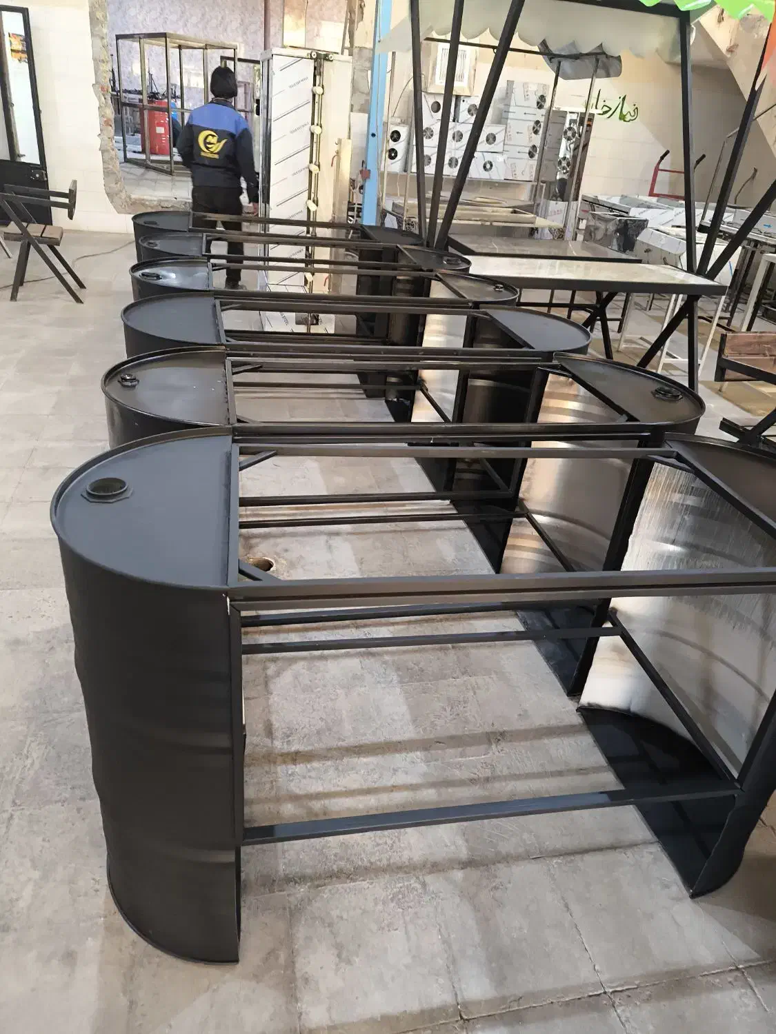 ویترین شیشه کلاسیک|بوفه، ویترین، کنسول|بم, |دیوار