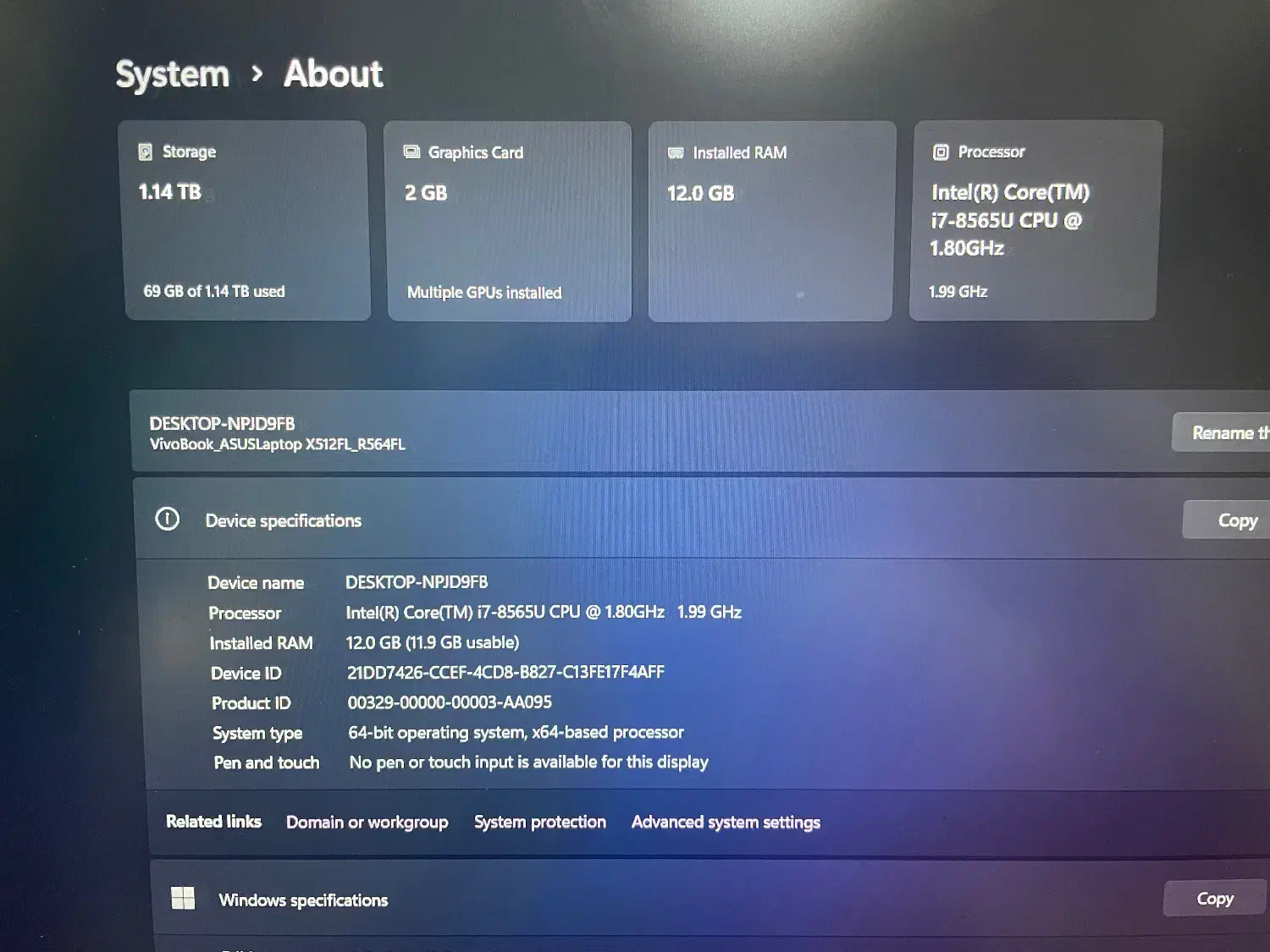 لپ تاپ ایسوس vivobook|رایانه همراه|تهران, طرشت|دیوار