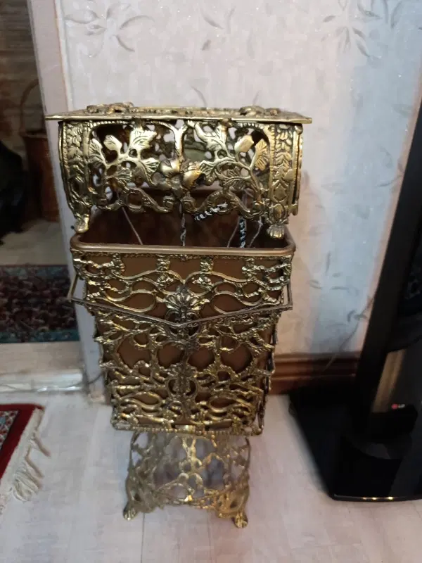 سطل وحا دستمال برنجی|صنایع دستی و سایر لوازم تزئینی|تهران, سیزده آبان|دیوار