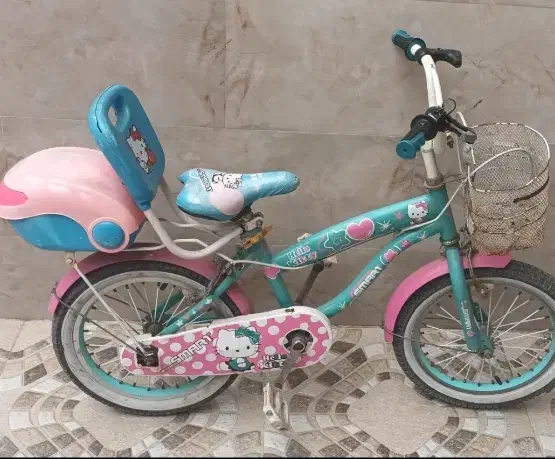 دوچرخه دخترونه کیتی سایز ۱۶|دوچرخه، اسکیت، اسکوتر|لنگرود, |دیوار