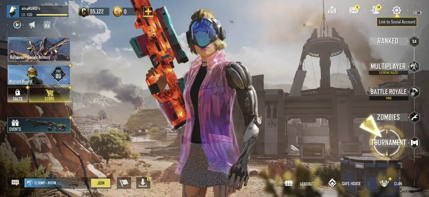 اکانت کالاف لول۴۰۰معاوضه با کلش آف کلنز|کنسول، بازی ویدئویی و آنلاین|سقز, |دیوار