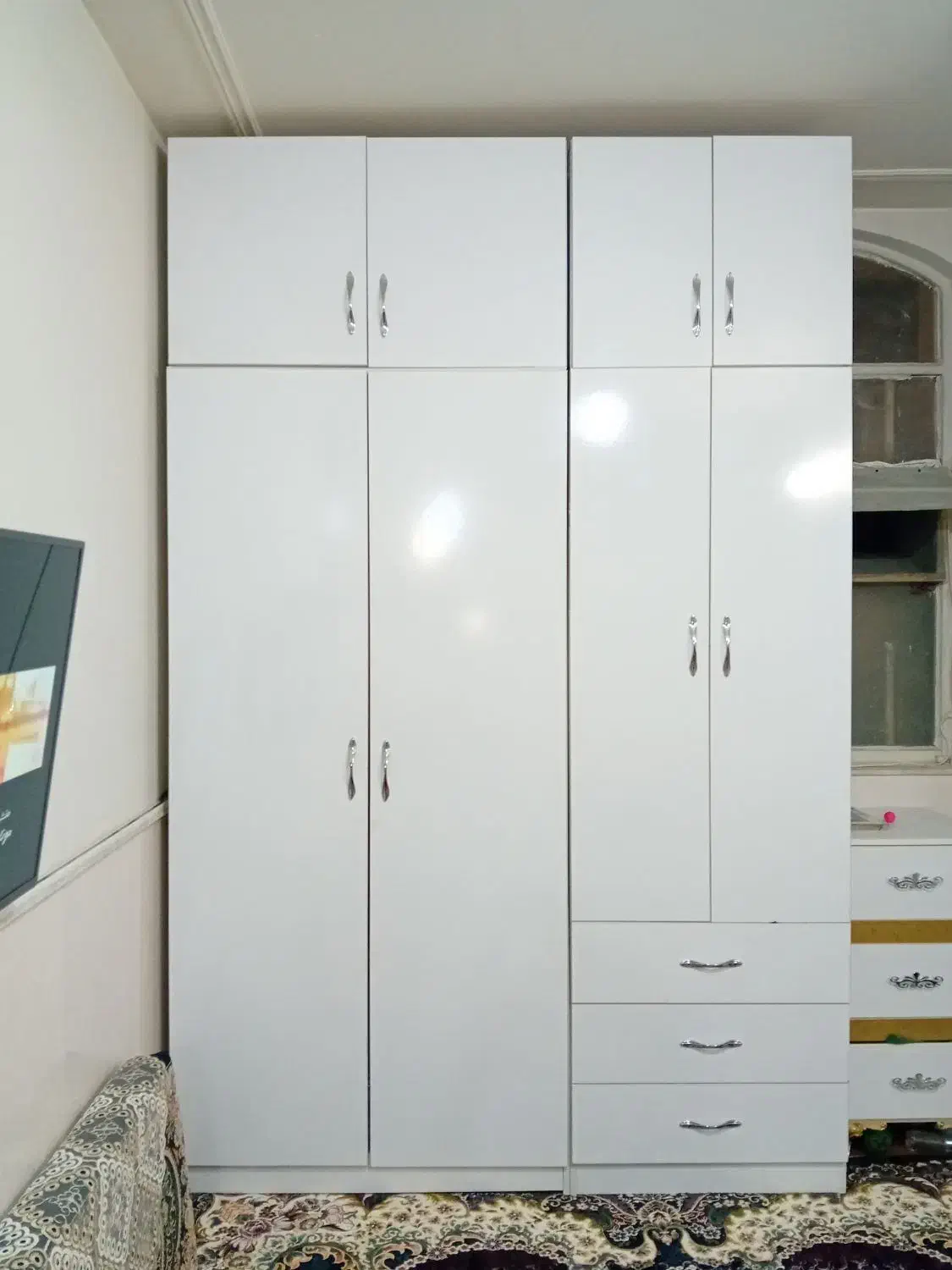 کمد دیواری پیش ساخته ام دی اف|جاکفشی، کمد، دراور|قم, سراجه (۱۵ خرداد)|دیوار