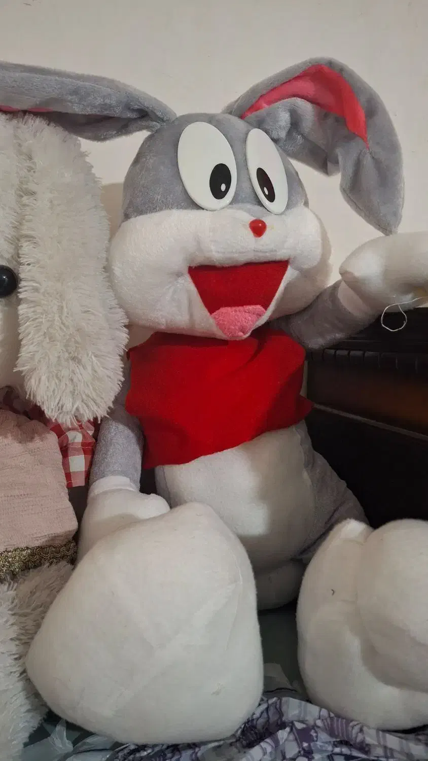 عروسک خرگوش و خرس در حد|اسباب‌بازی بچه|زنجان, |دیوار