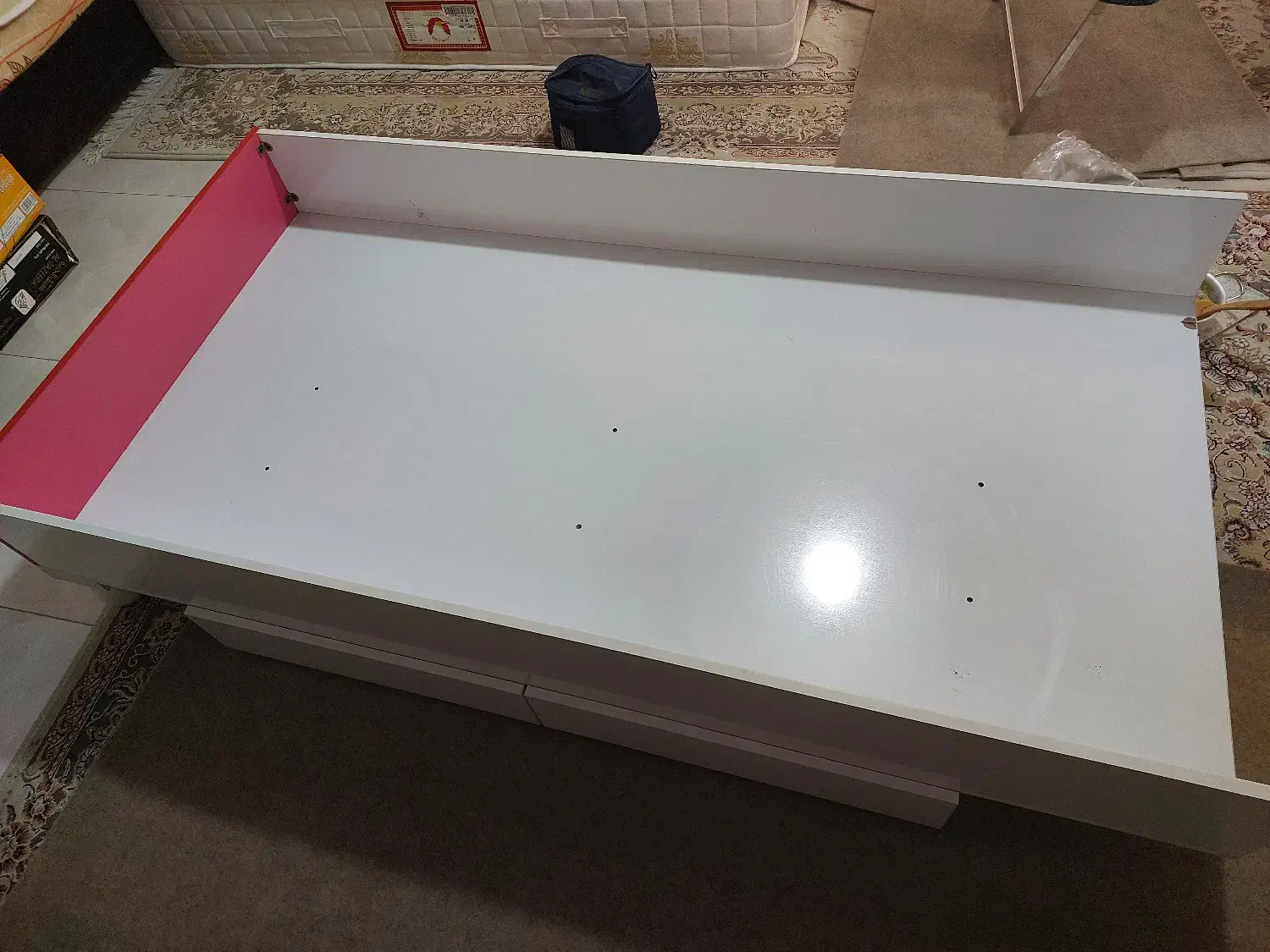 تخت خواب کیتی دخترانه نوجوان mdf جنس|تخت و سرویس خواب|بابل, |دیوار