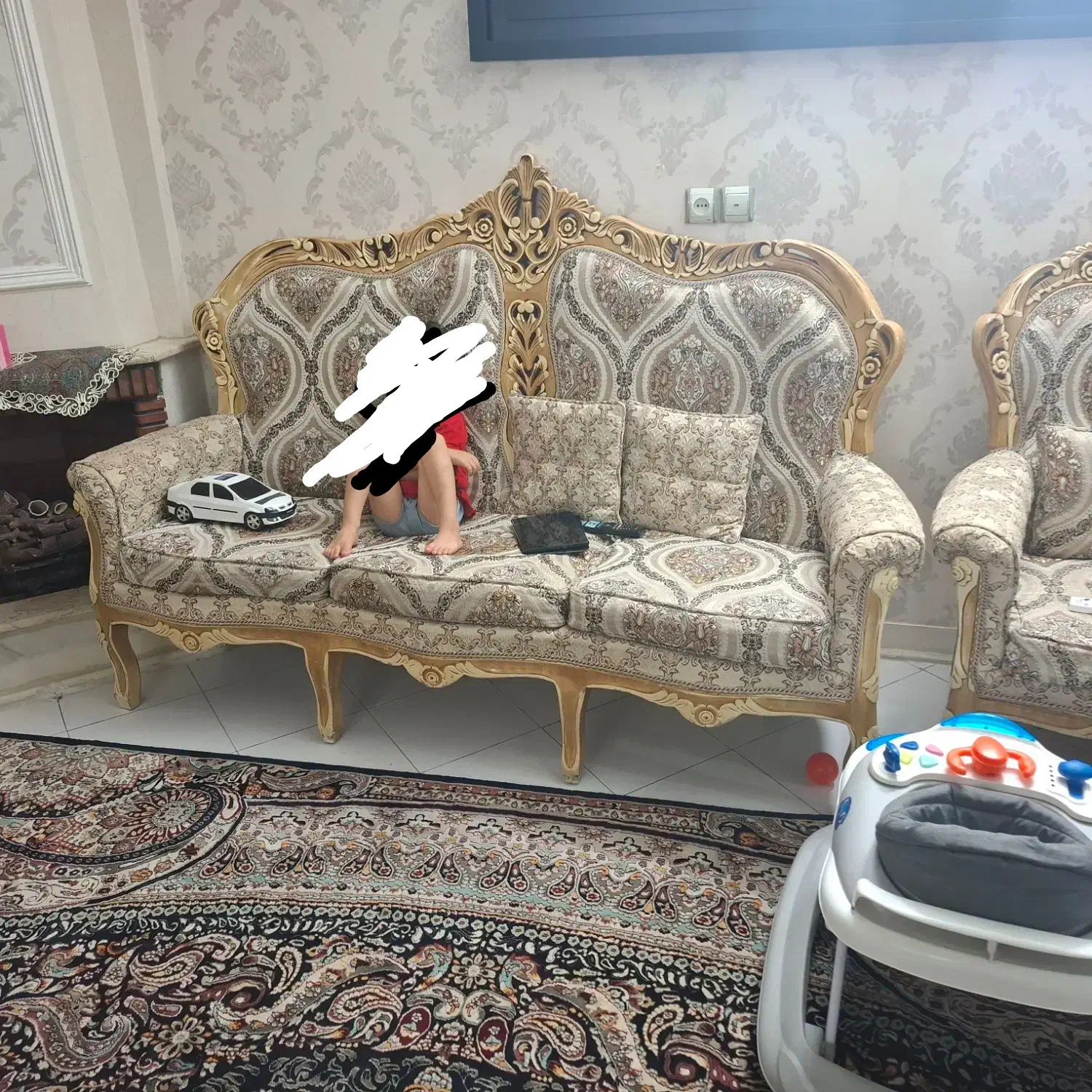 مبل استیل  ۹ نفره چوب تمیز|مبلمان خانگی و میز عسلی|تهران, افسریه جنوبی|دیوار
