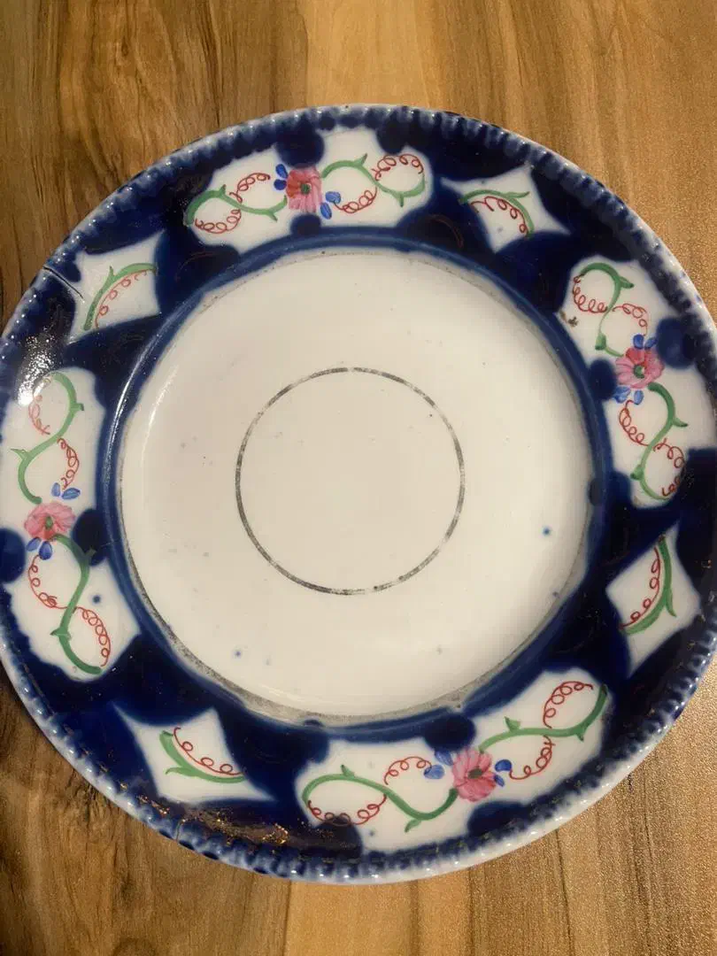 کاسه بشقاب قدح قدیمی روسی کزنیسوف قلم آبی|کلکسیون اشیاء عتیقه|تهران, تهرانپارس شرقی|دیوار