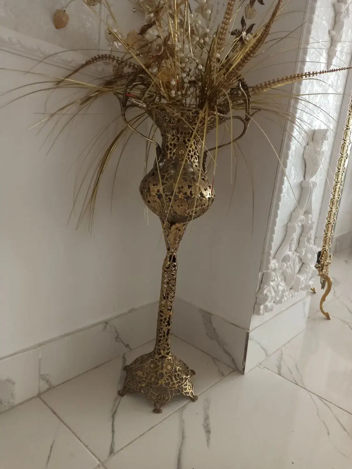 گلدان برنز|بوفه، ویترین، کنسول|بناب, |دیوار