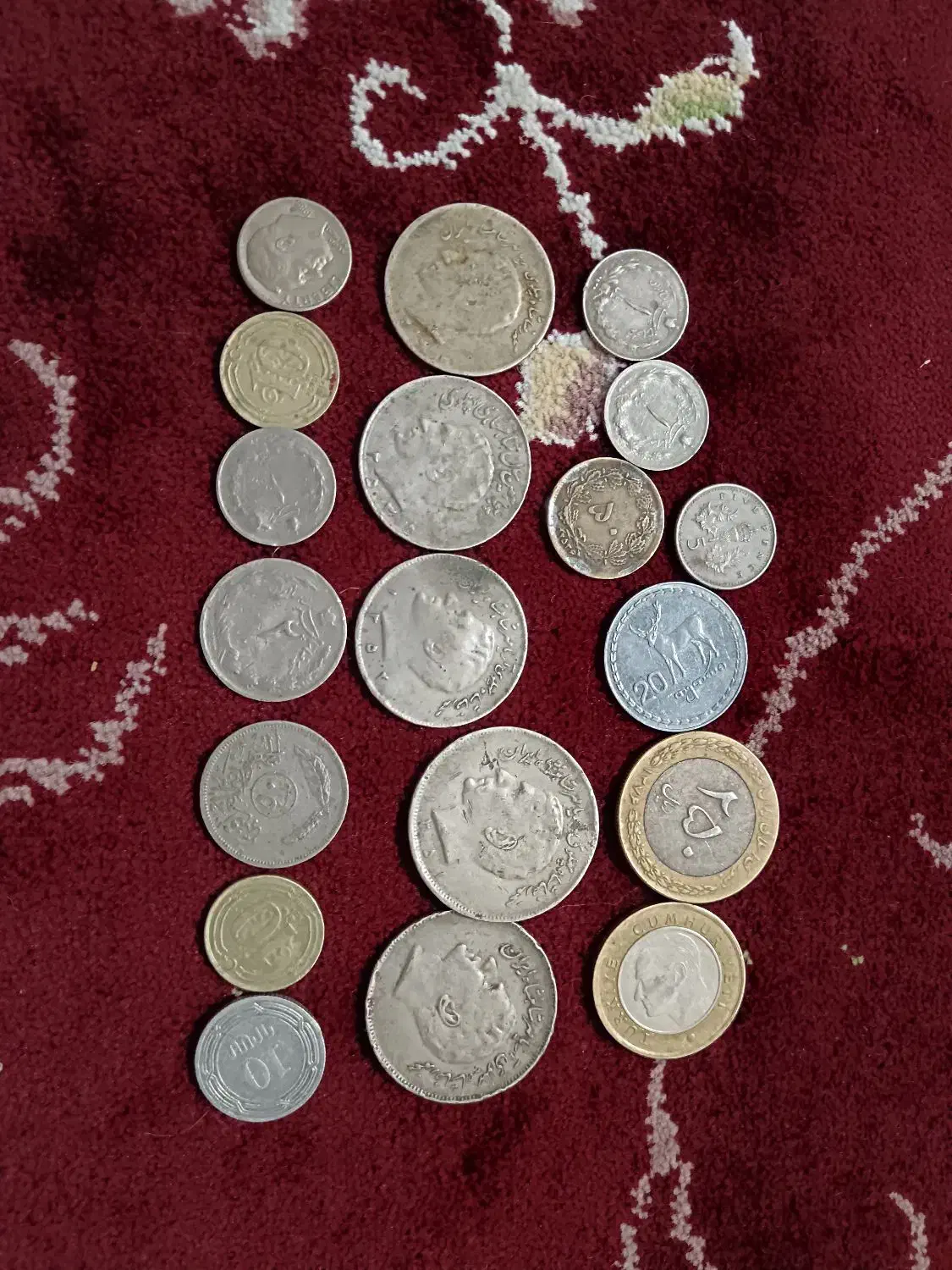 سکهای قدیمی کلکسیونی زمان شاه|کلکسیون سکه، تمبر، اسکناس|بوکان, |دیوار