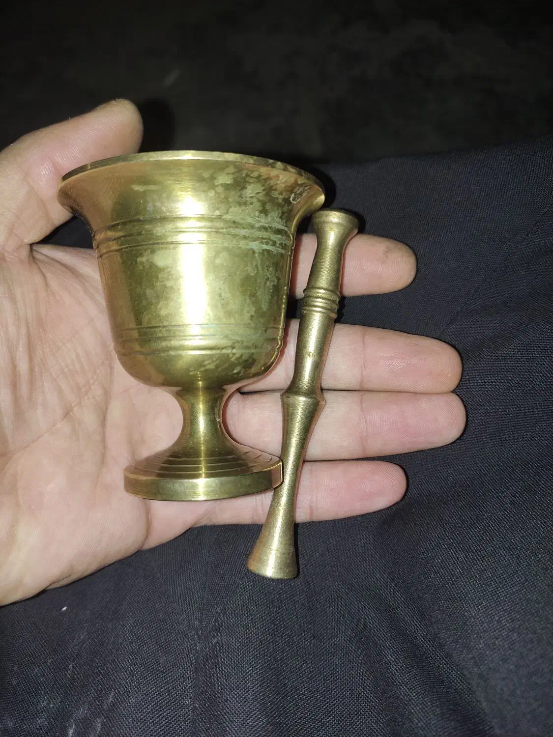 هاون مسی قشنگ قیمت ۷۰۰مقطوع|کلکسیون اشیاء عتیقه|سرپل ذهاب, |دیوار