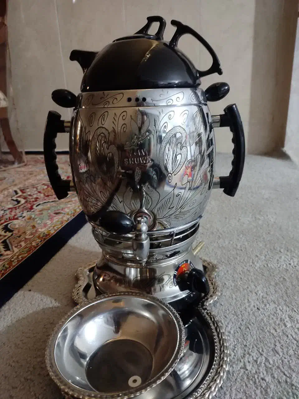 سماور نو|سماور، چای‌ساز، قهوه‌ساز|قم, باجک دو|دیوار