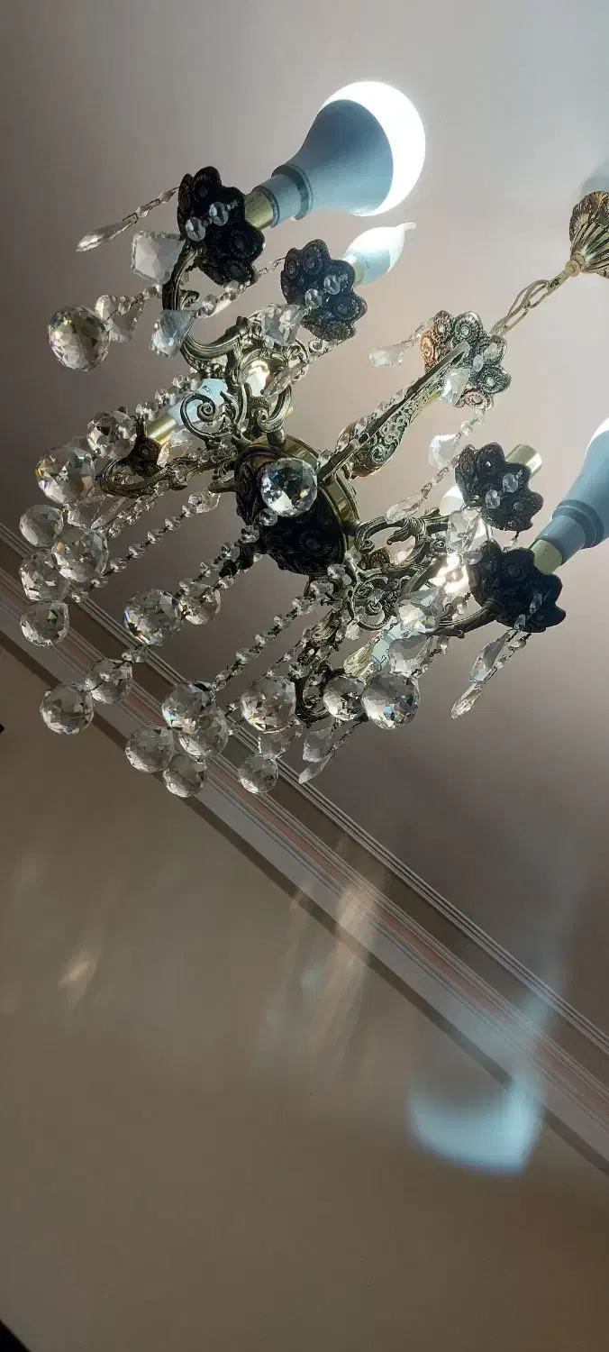 لوستر برنز|لوستر و چراغ آویز|تبریز, |دیوار