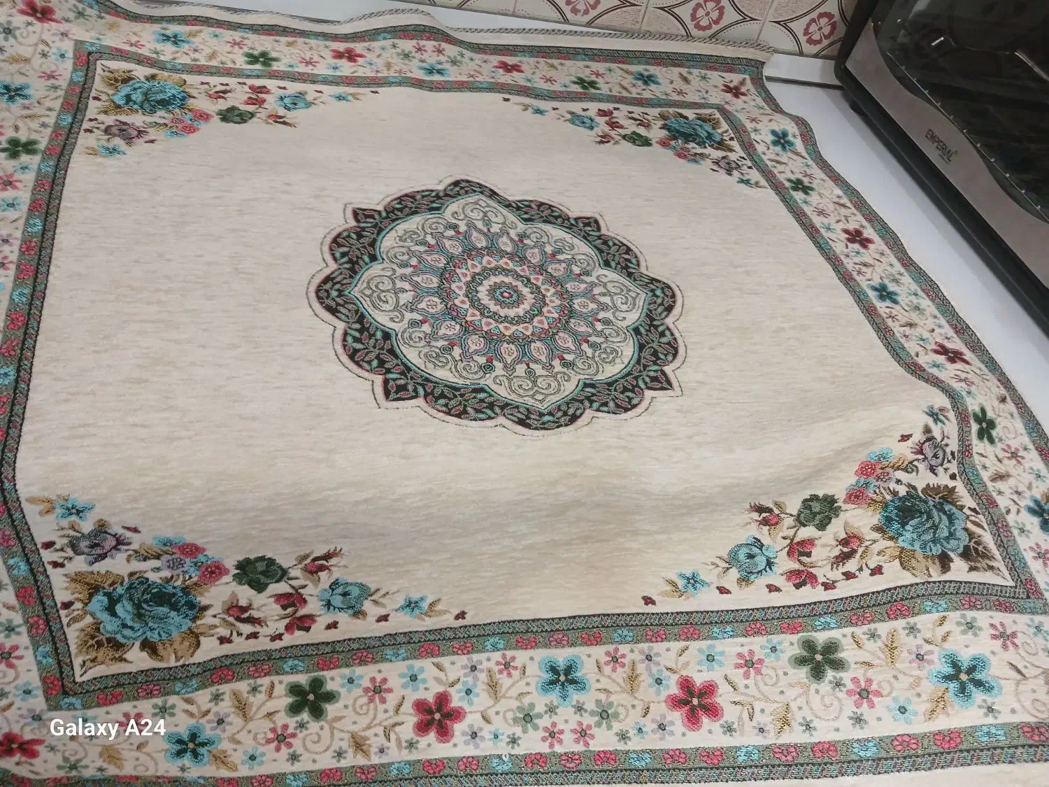 رومیزی ۹۰ ×۹۰نو هست|پرده، رانر، رومیزی|اسلام‌شهر, شهرک لاله|دیوار