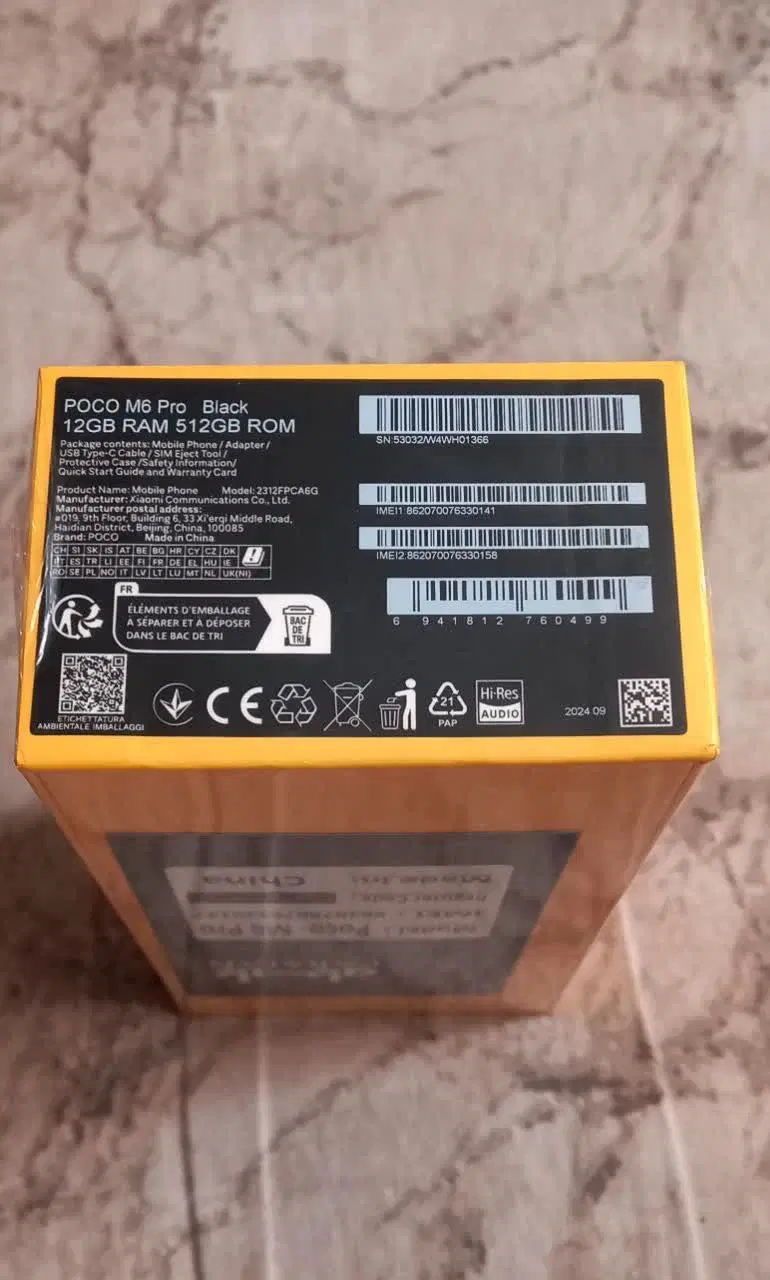poco m6 pro 12 512|موبایل|مشهد, استاد یوسفی (شهرک غرب)|دیوار
