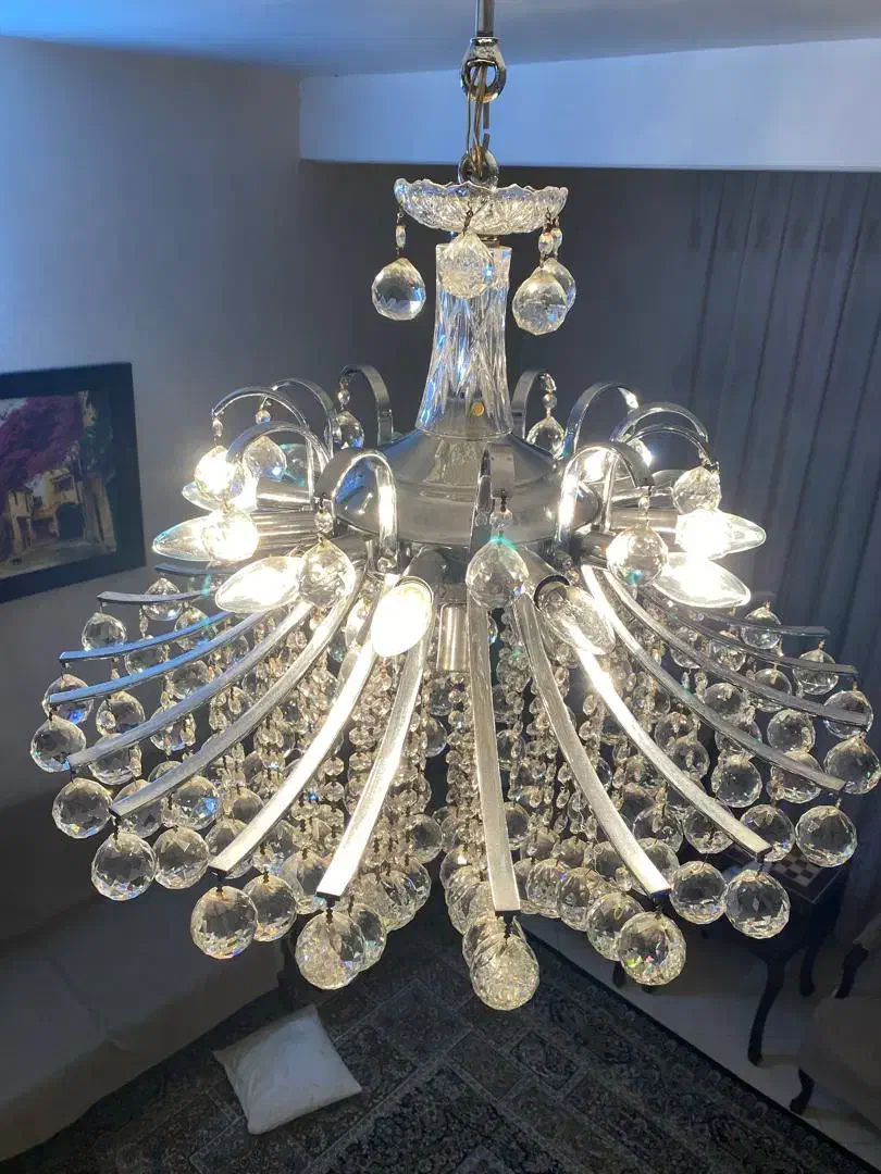 لوستر کریستالی ۲۴شاخه|لوستر و چراغ آویز|تهران, سبلان (لشگر)|دیوار