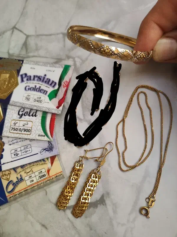 طلا النگو زنجیر گوشواره و سکه|جواهرات|سبزوار, پامنار|دیوار