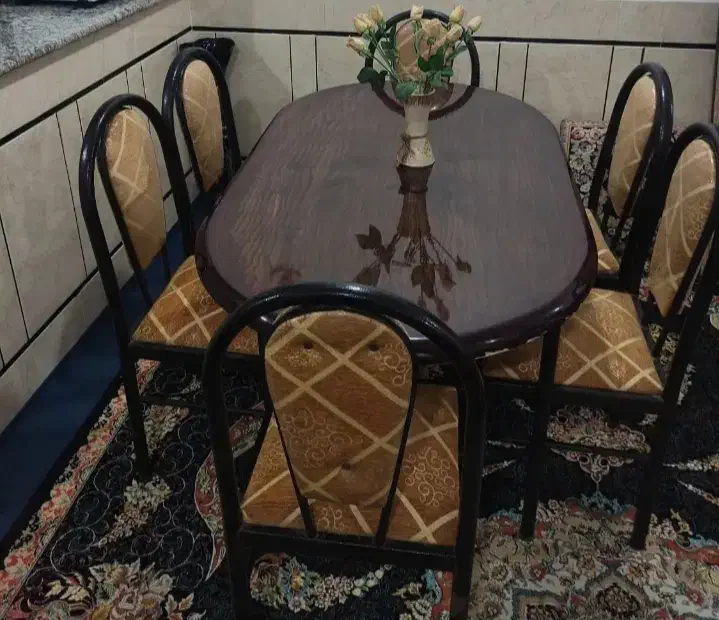 میز غذاخوری 6 نفره|میز و صندلی غذاخوری|اندیمشک, |دیوار