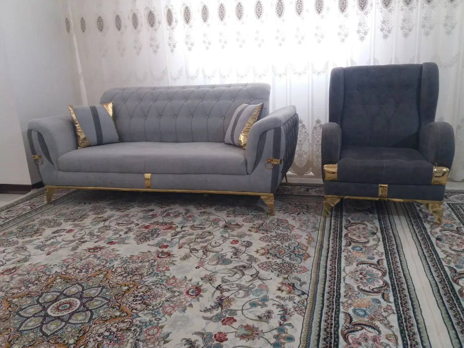 مبل‌۷نفره‌درحدنو|مبلمان خانگی و میز عسلی|شیروان (خراسان), |دیوار
