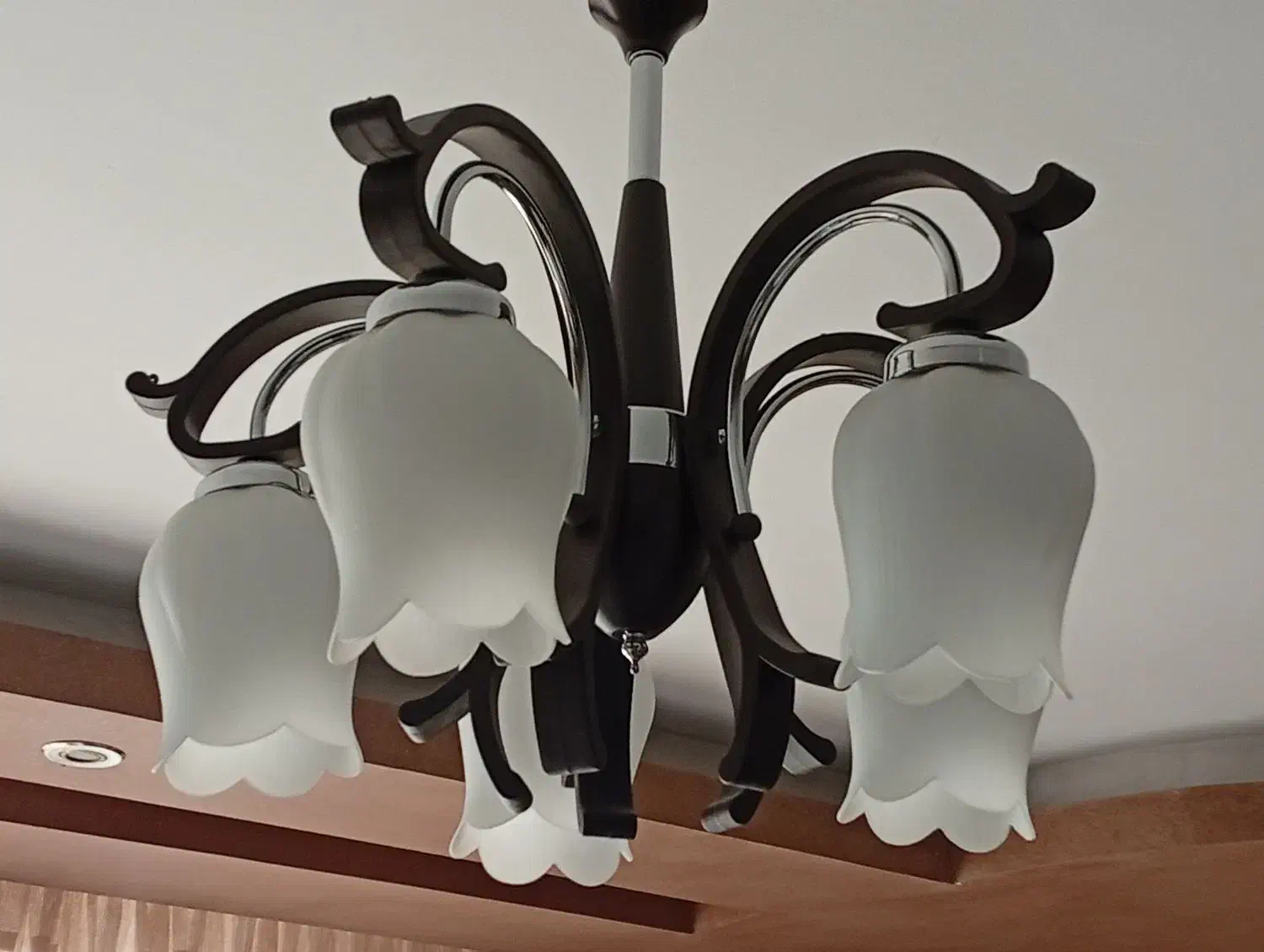 لوستر پنج شاخه|لوستر و چراغ آویز|اصفهان, خرم|دیوار