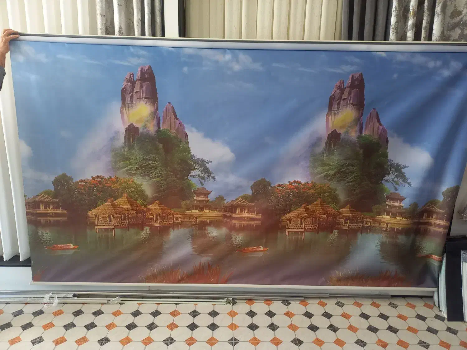 پرده|پرده، رانر، رومیزی|مهریز, |دیوار