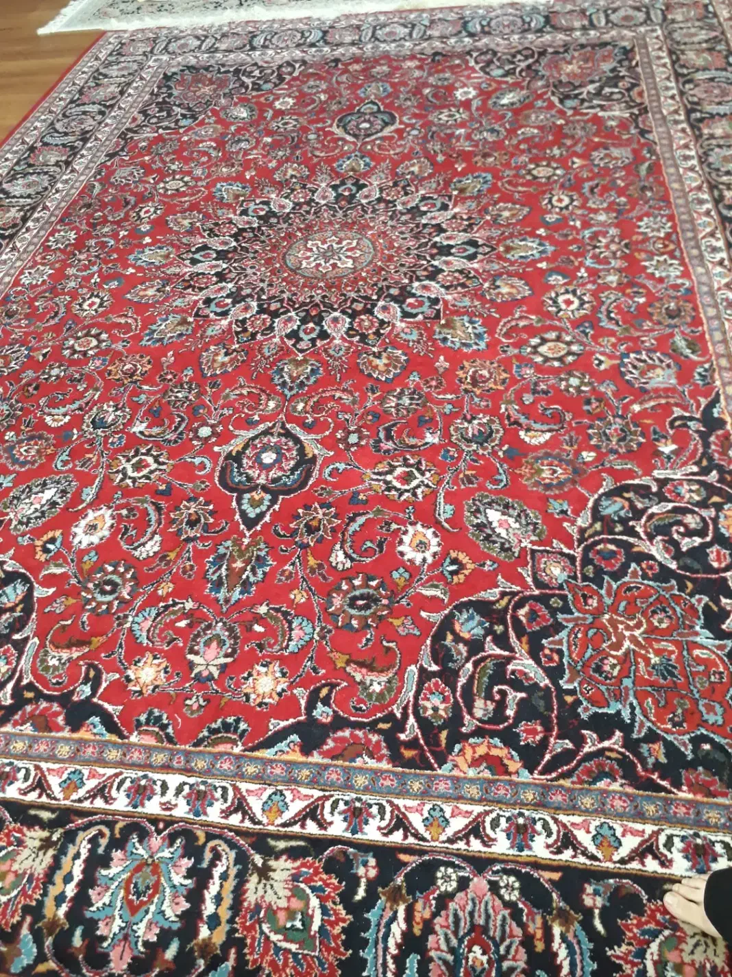 فرش دستی کاملآ سالم ریشه ها سالم|فرش|مشهد, چهارچشمه|دیوار