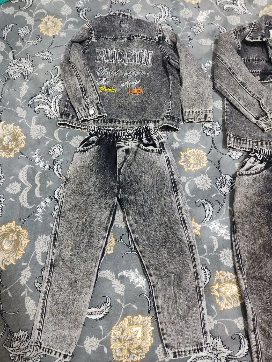 ست لباس کت و شلوار لی سایز 50و55|کفش و لباس بچه|دورود, |دیوار