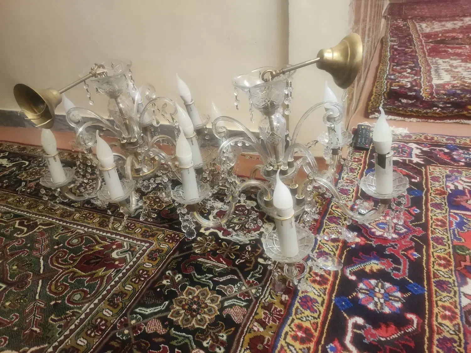 لوستر کریستال سالم|لوستر و چراغ آویز|تبریز, |دیوار