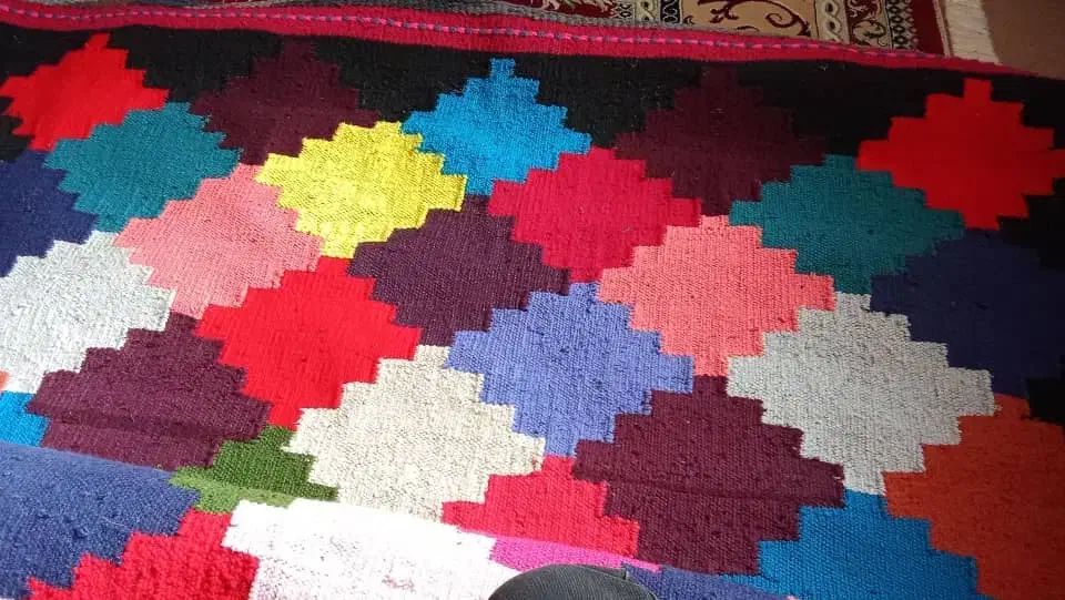 گلیم دست بافت|گلیم، جاجیم، گبه|مسجد سلیمان, |دیوار