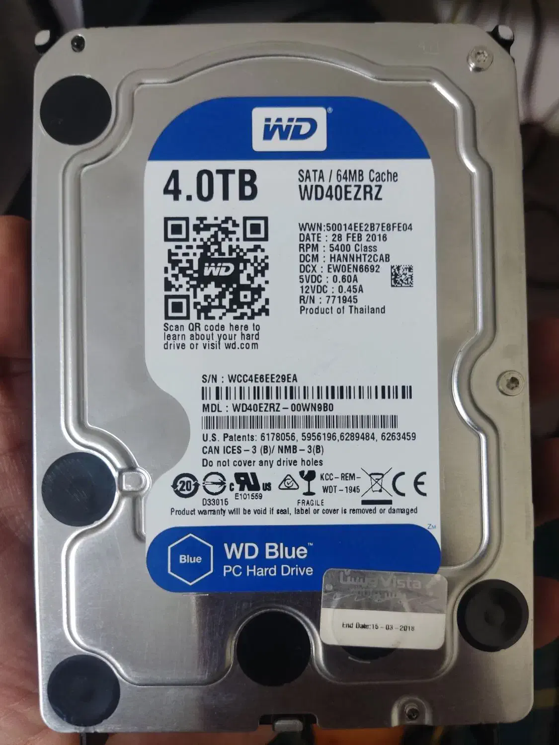 هارد ۴ ترا اصلی|قطعات و لوازم جانبی رایانه|کرمانشاه, |دیوار