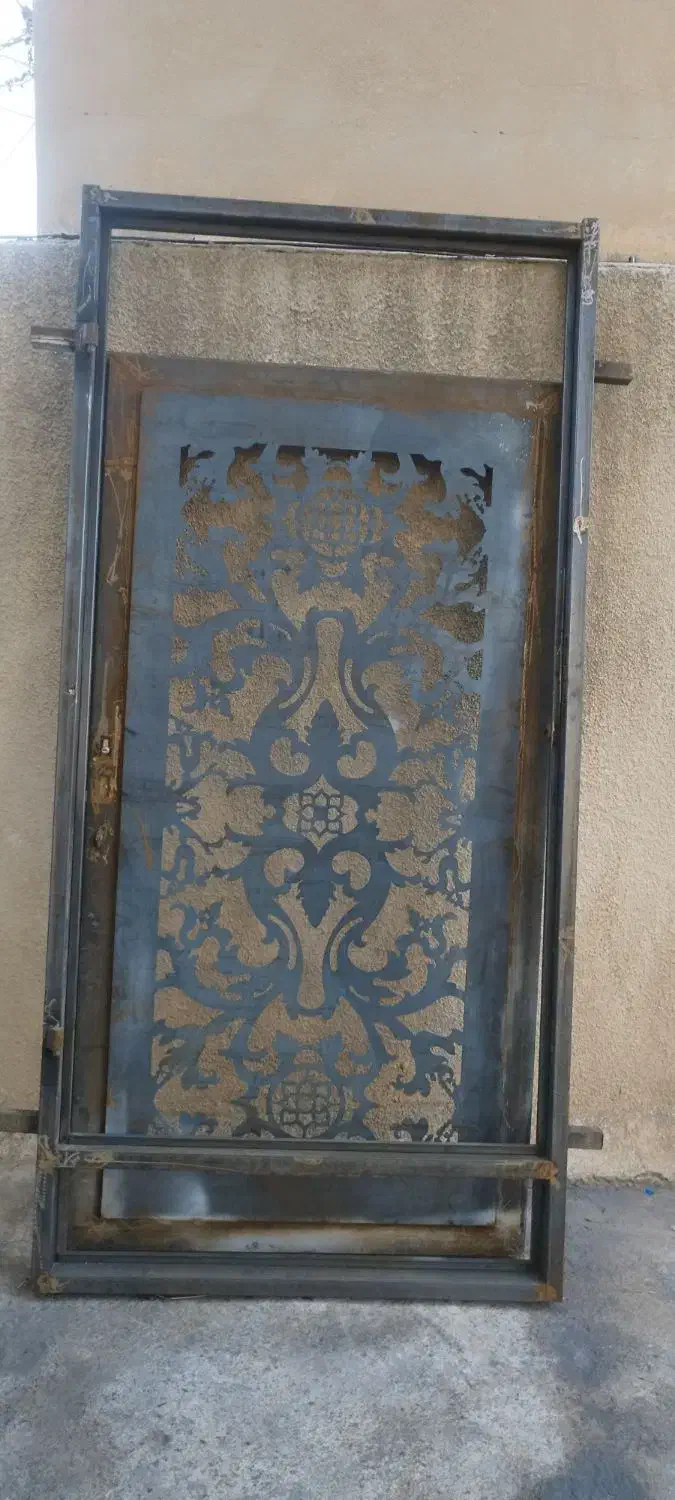 درب فلزی cnc یک لنگه|مصالح و تجهیزات ساختمان|آبدانان, |دیوار