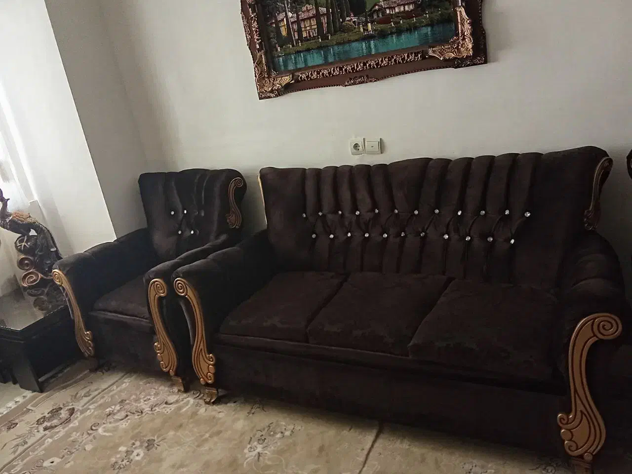 مبل راحتی ۷ نفره|مبلمان خانگی و میز عسلی|محمدیه-قزوین, |دیوار