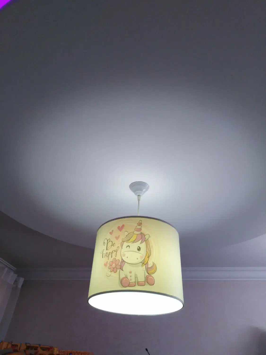 لوستر و ساعت طرح یونیکورن|لوستر و چراغ آویز|قائم‌شهر, |دیوار