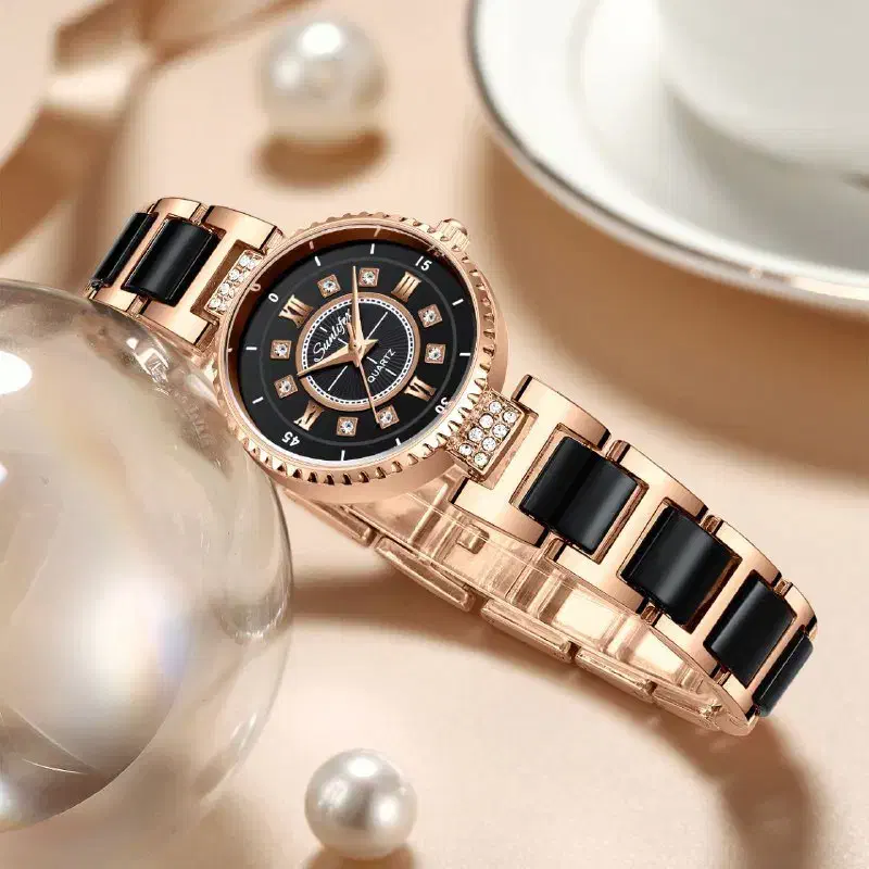 ساعت زنانه رز گلد لاکچری|ساعت|صحنه, |دیوار