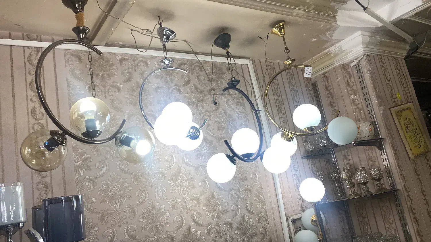 لوستر مولکولی مدرن|لوستر و چراغ آویز|کرج, مصباح|دیوار