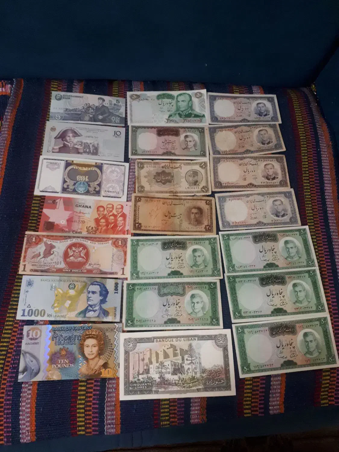 تعدادی اسکناس قدیمی|کلکسیون سکه، تمبر، اسکناس|کرج, استاندارد|دیوار