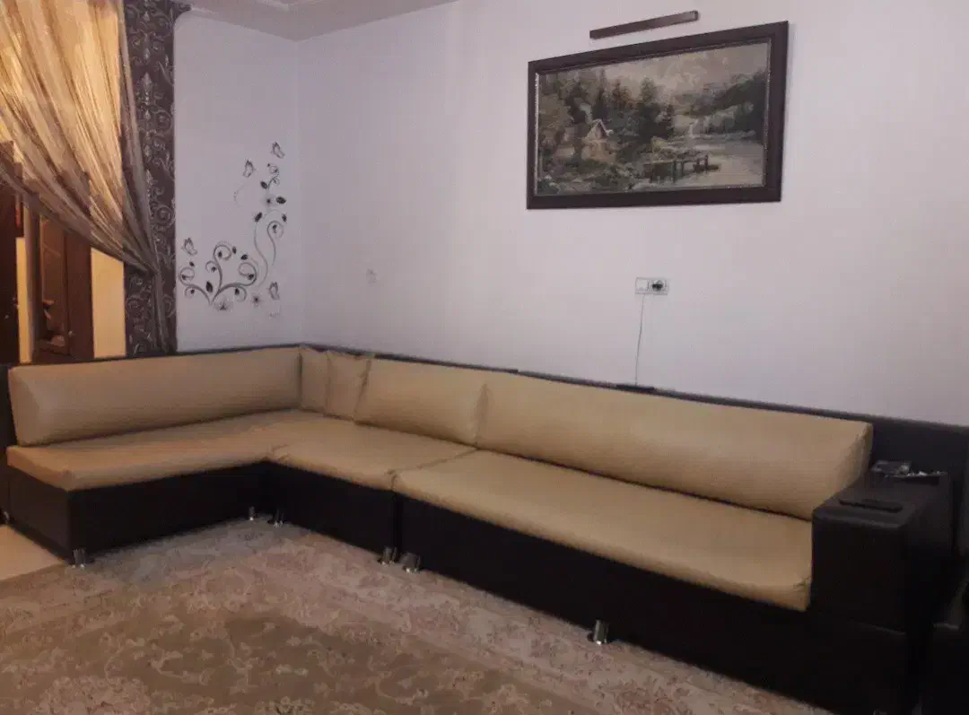 مبل راحتی ال ۷ نفره + میز جلو مبلی|مبلمان خانگی و میز عسلی|کرمانشاه, |دیوار