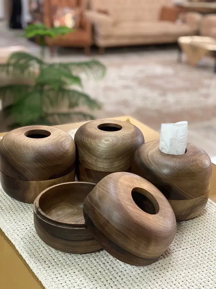 جا دستمال کاغذی چوب گردو|صنایع دستی و سایر لوازم تزئینی|سبزوار, عظیمیان|دیوار