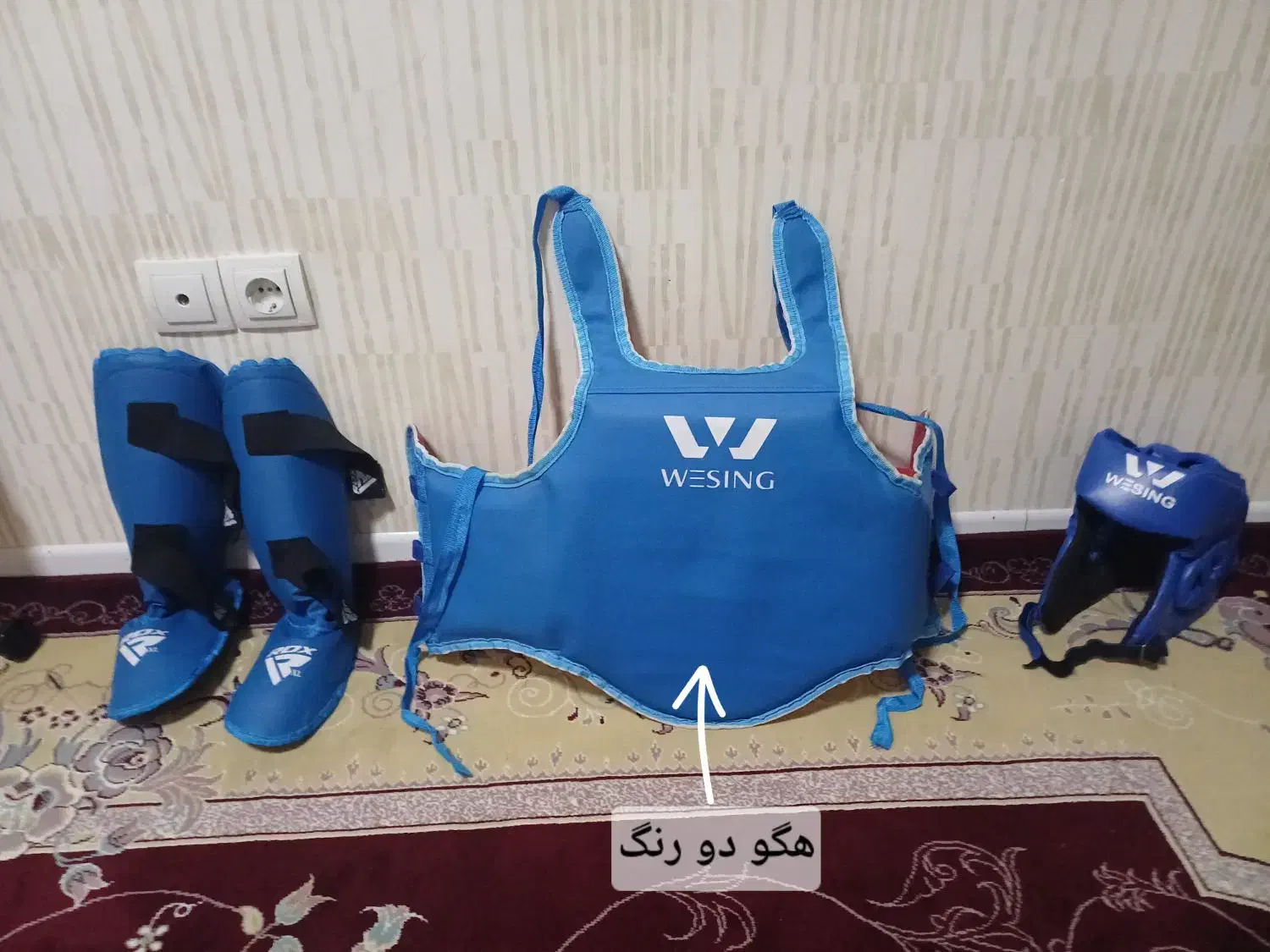 هگو دو رنگ، پاکش آبی ، کلاه|تجهیزات ورزشی|شیراز, انجیر|دیوار