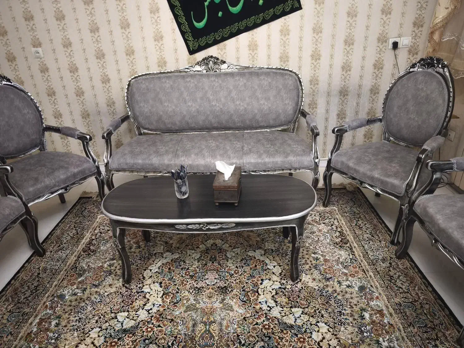 مبل هشت نفره|مبلمان خانگی و میز عسلی|تهران, شمس‌آباد|دیوار