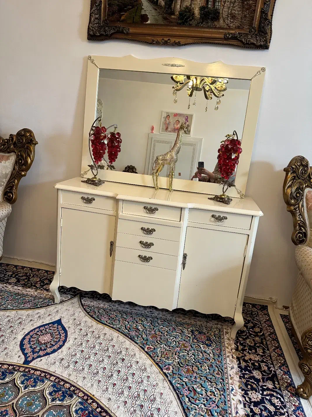 آینه کنسول|بوفه، ویترین، کنسول|بیله سوار, |دیوار