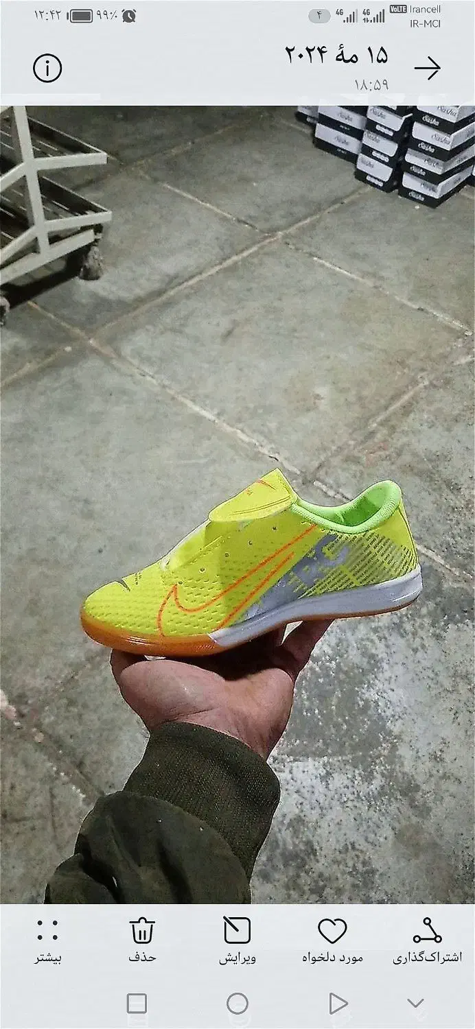 کفش سالنی فوتسال فوتبال ورزشی دوردوخت ۴۰تا۴۵|کیف، کفش، کمربند|مشهد, ابوذر|دیوار