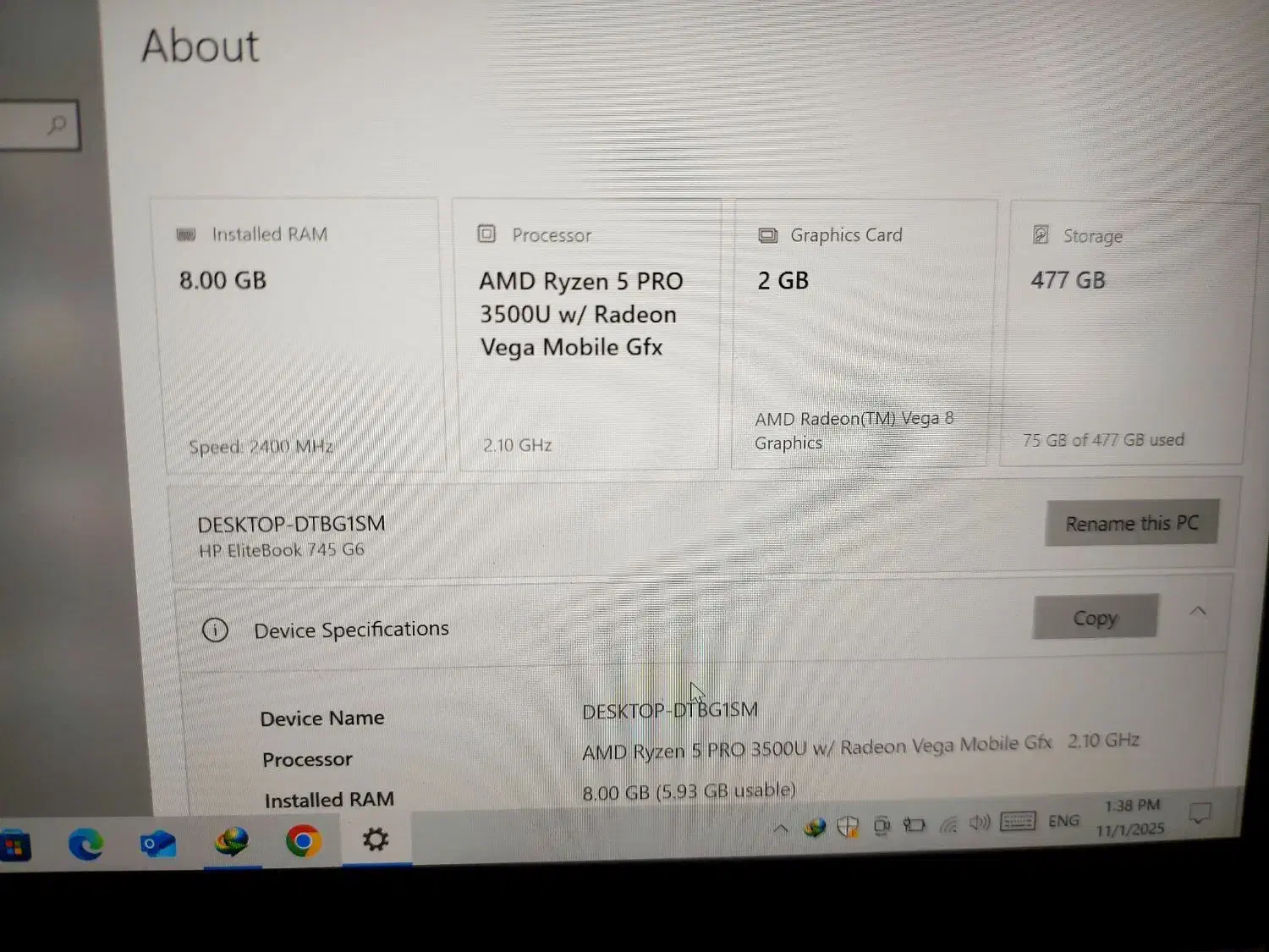 لپ تاپ مدل HP 9260 NGW Ryzen|رایانه همراه|زاهدان, |دیوار