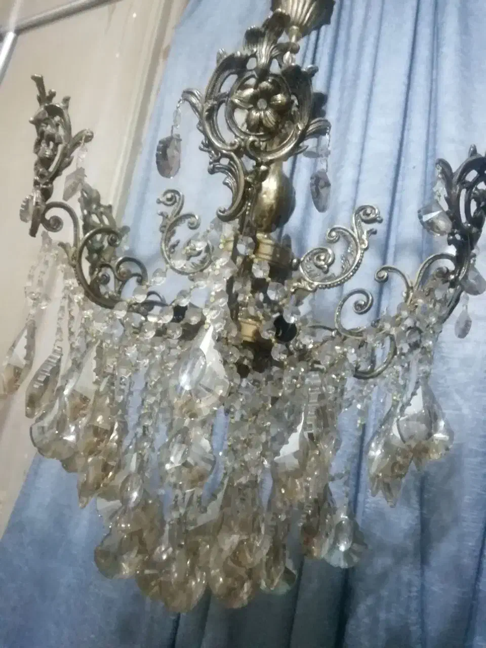 دوعدد لوستر طرح قدیمی|لوستر و چراغ آویز|همدان, |دیوار