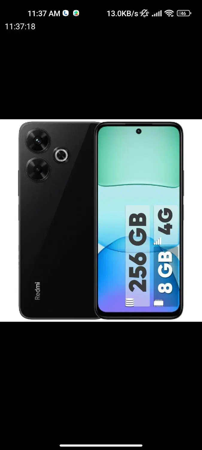 گوشی شیائومی مدلRedmi13 256G Ram8مشکی دوسیمکارت|موبایل|قزوین, |دیوار