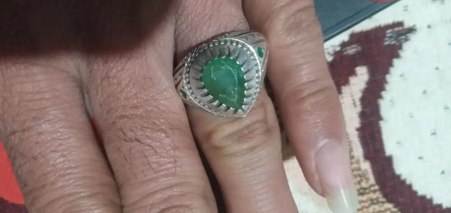 انگشتر زمرد اشکی|جواهرات|زابل, |دیوار