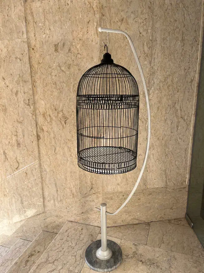 قفس پرنده پایه دار فلزی|لوازم جانبی حیوانات|ری, شهرری|دیوار